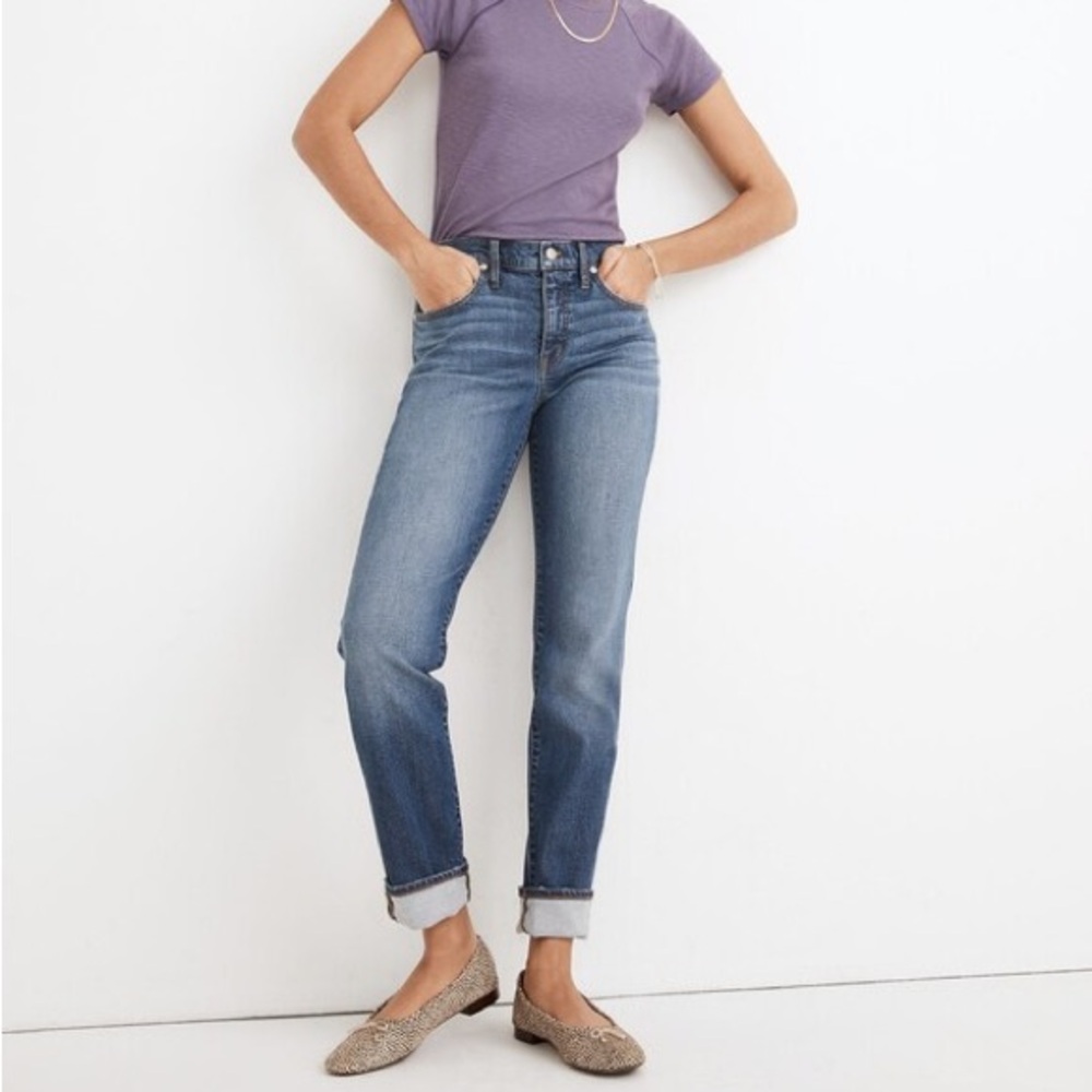 Madewell The Slim Boyjean Jeans in Eames Wash